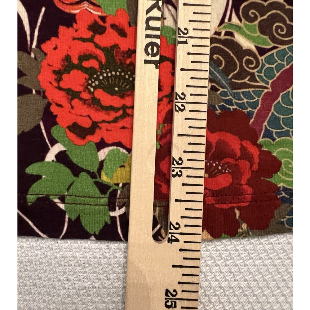 JOHNNY WAS Adalena Kimono Sleeve Tee Size XS Floral Dragon Stretch Art MSRP $130 - Picture 8 of 9